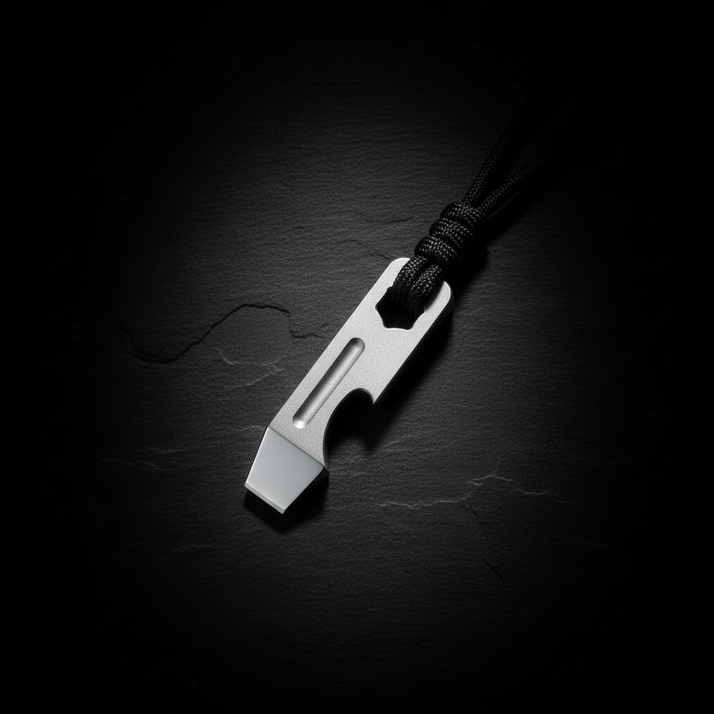 Titanium Mini Pry Bar with Hex Hole · 45 mm