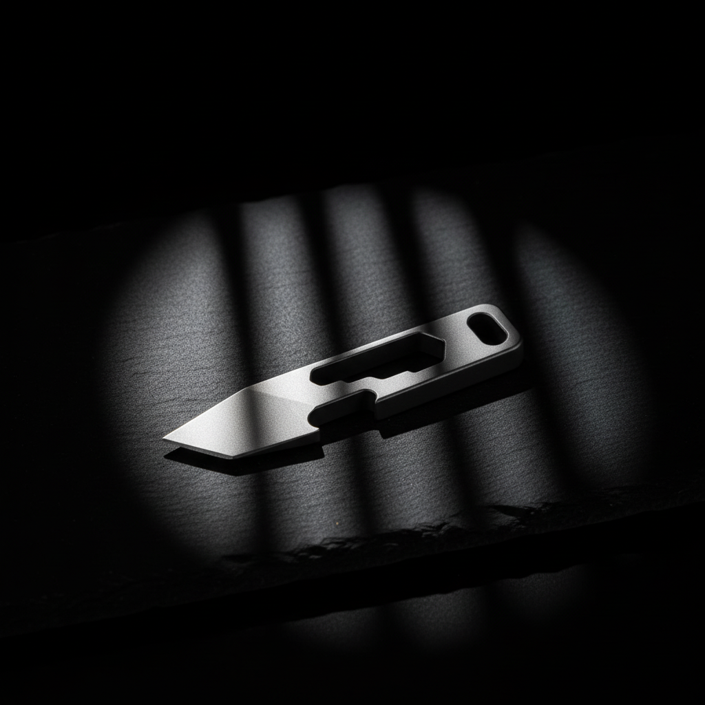 Minimalist Titanium Slot Pry Bar · 55 mm