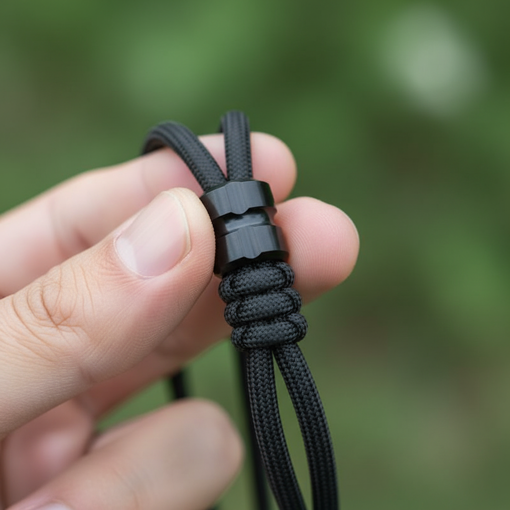 Machined Black Titanium Bead · 12 mm