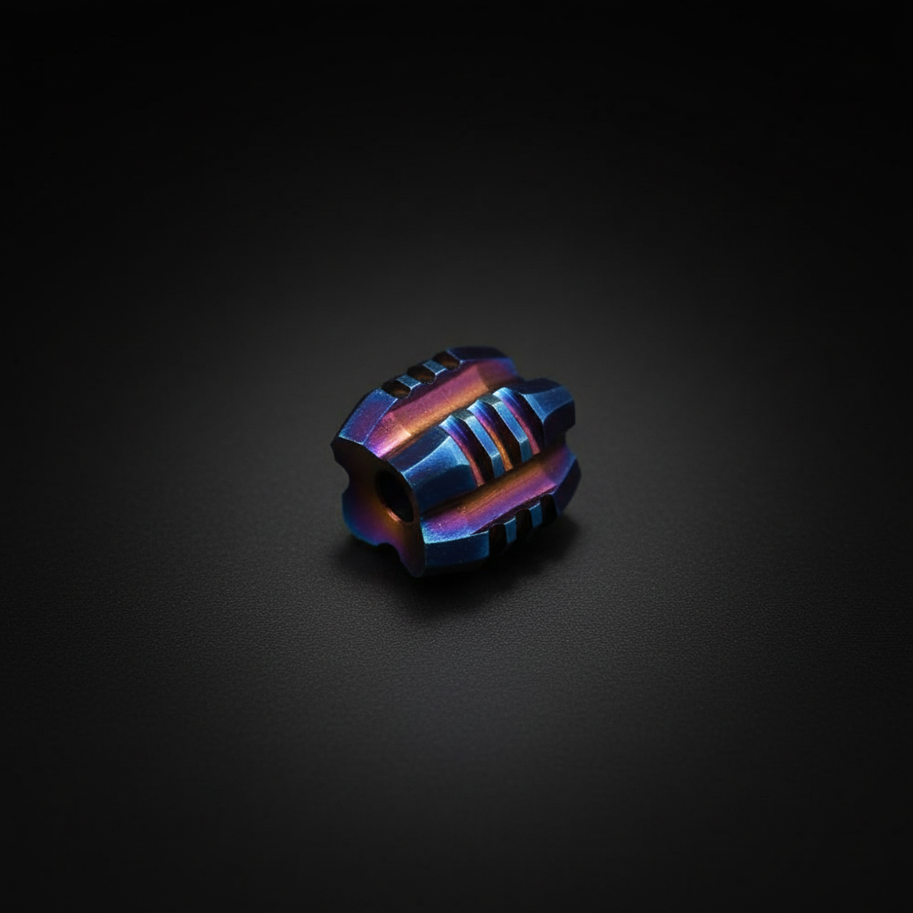 Titanium Tower Paracord Bead · Gray or Iridescent