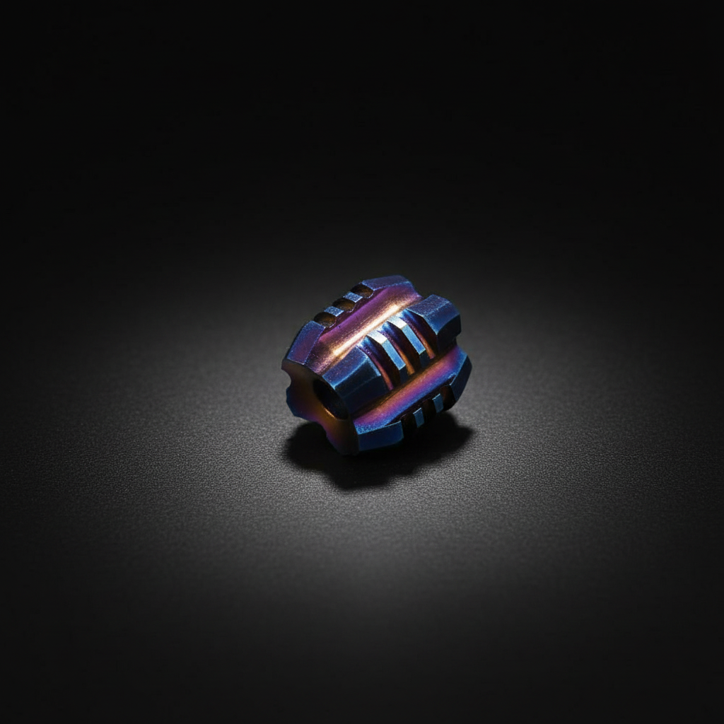 Titanium Tower Paracord Bead · Gray or Iridescent