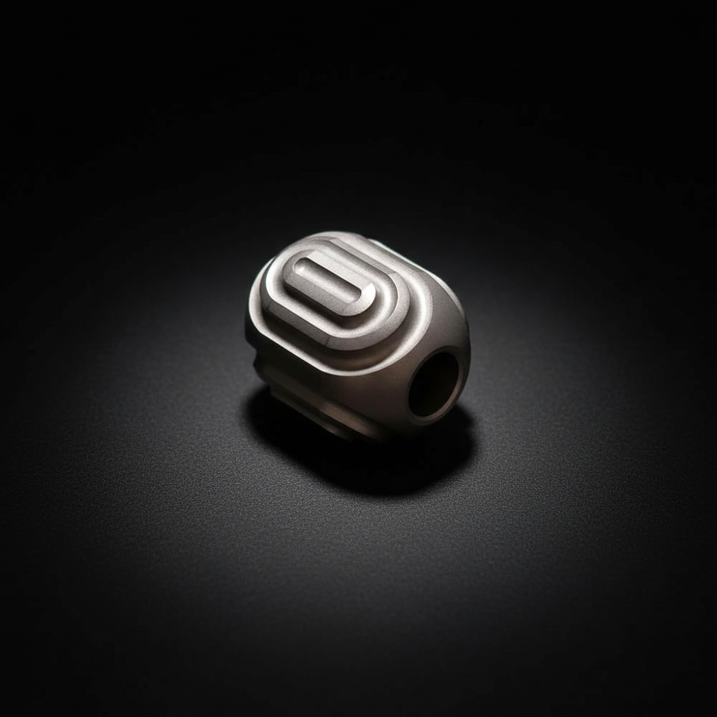 Oval-Groove Paracord Bead · Clear PC, Amber PEI or Titanium