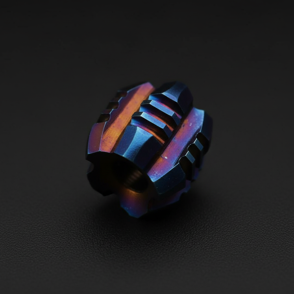 Titanium Tower Paracord Bead · Gray or Iridescent