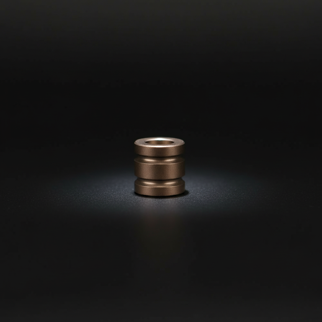 Grooved Titanium Barrel Bead · Small or Large — Brown S