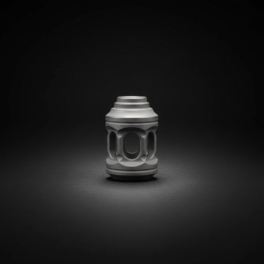 Lantern Paracord Bead · Titanium or Amber PEI — Titanium Alloy