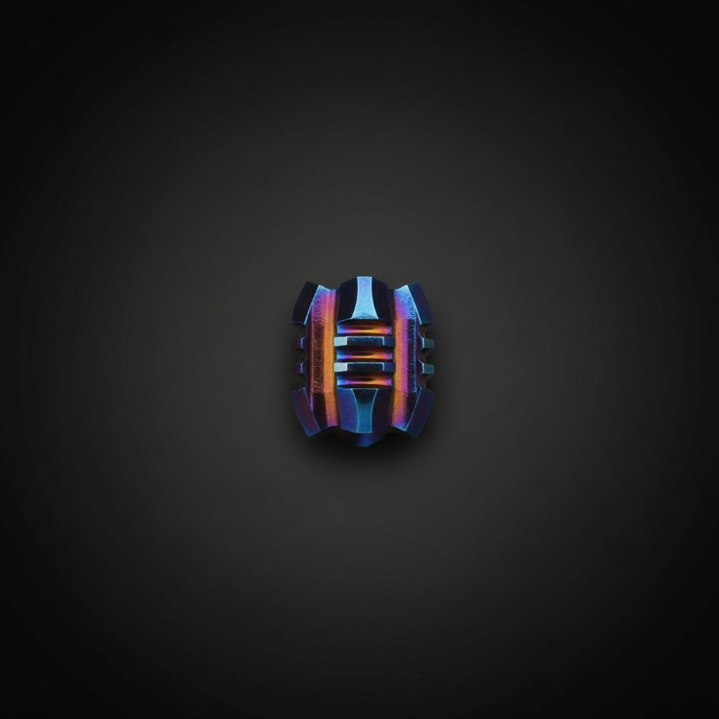 Titanium Tower Paracord Bead · Gray or Iridescent