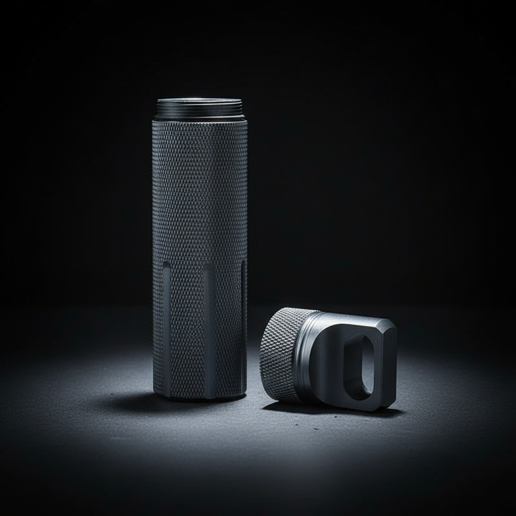 Heavy-Duty Aluminum Canister · 130 mm