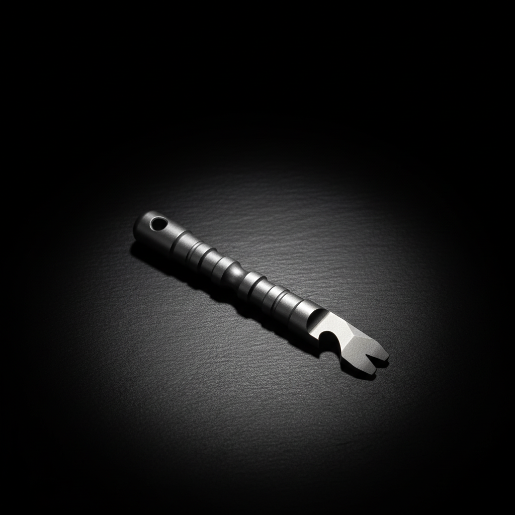 Heavy-Duty Titanium Pry Bar with Nail Puller & Bottle Opener · 120 mm