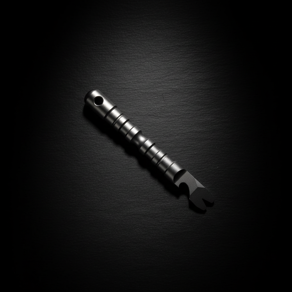 Heavy-Duty Titanium Pry Bar with Nail Puller & Bottle Opener · 120 mm