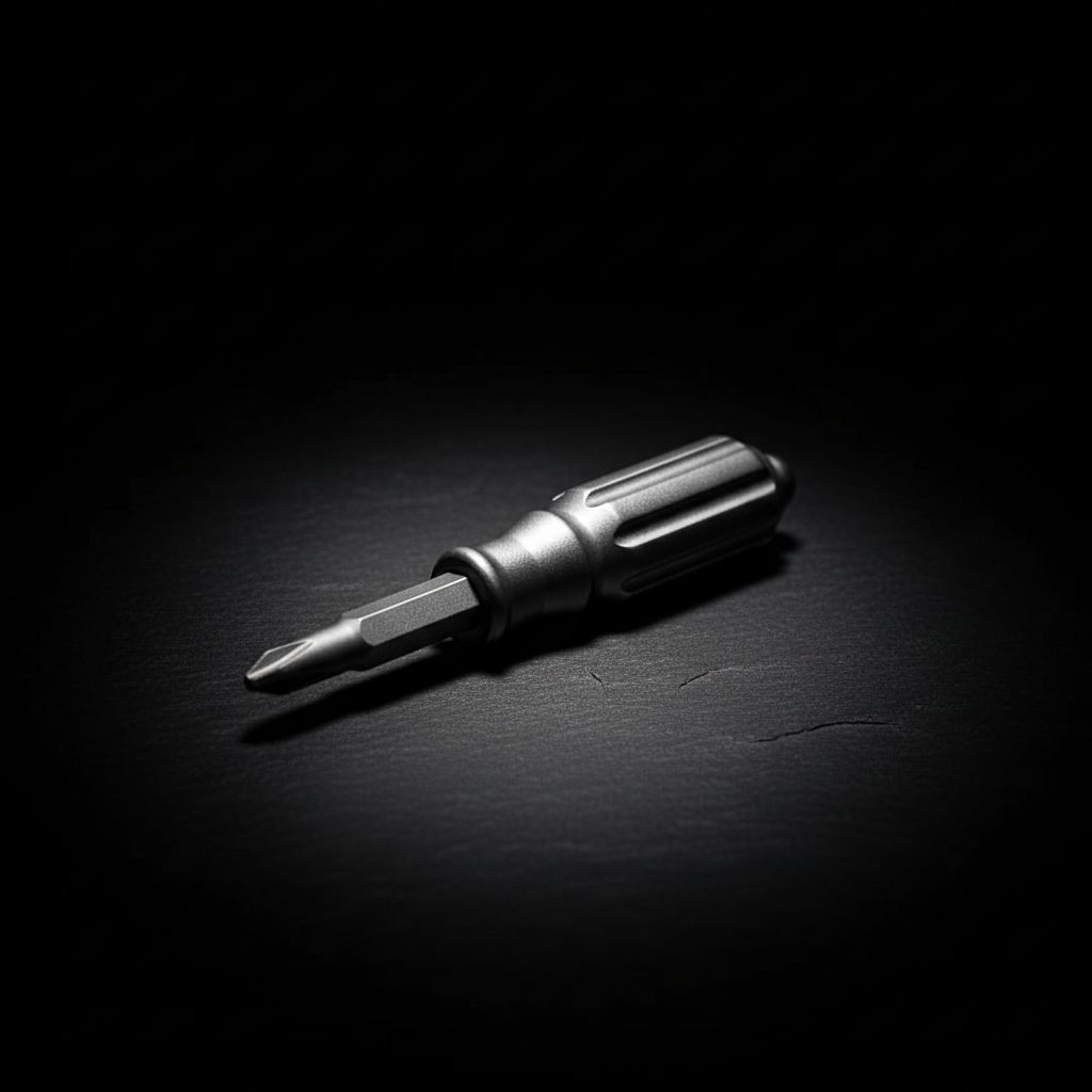 Titanium Keychain Screwdriver with S2 Steel Phillips Bit · 53 mm