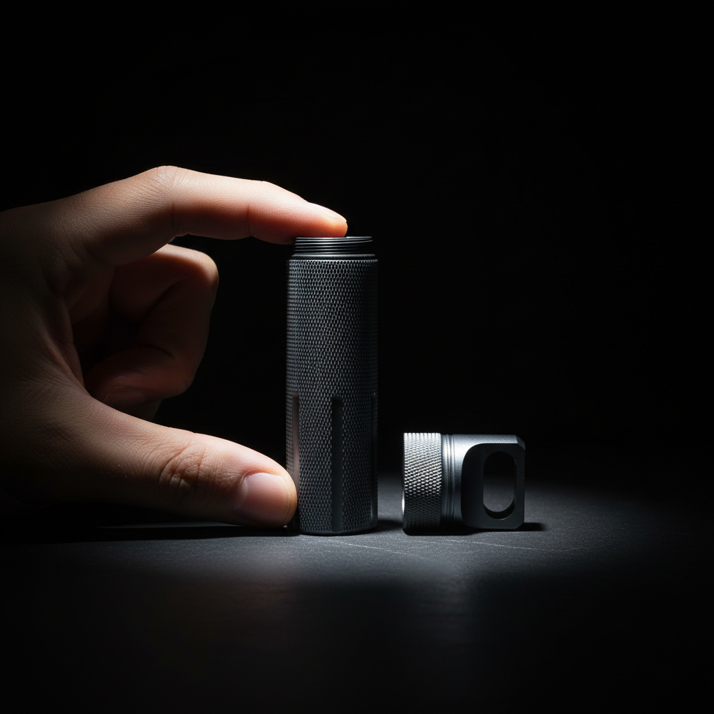 Heavy-Duty Aluminum Canister · 130 mm