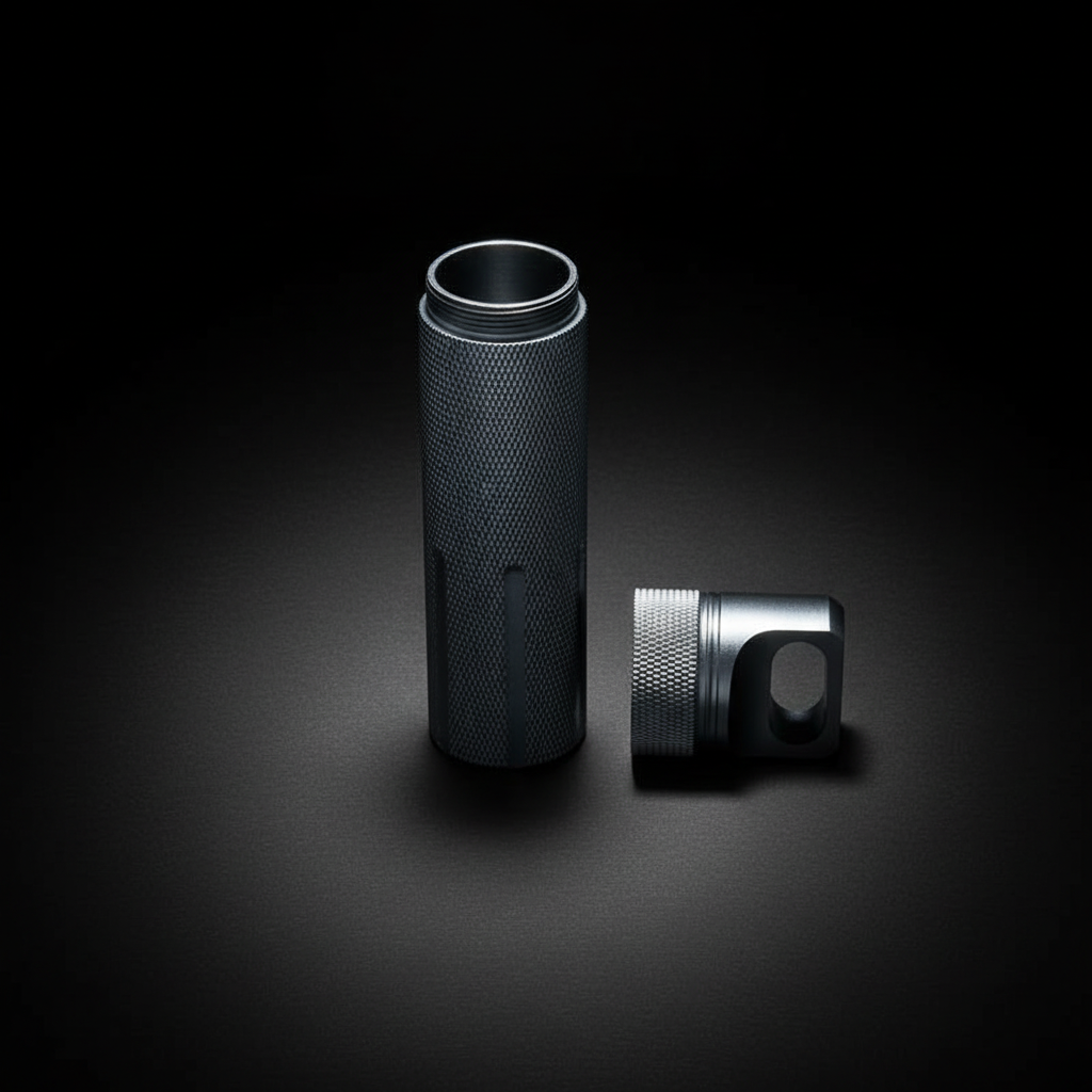 Heavy-Duty Aluminum Canister · 130 mm