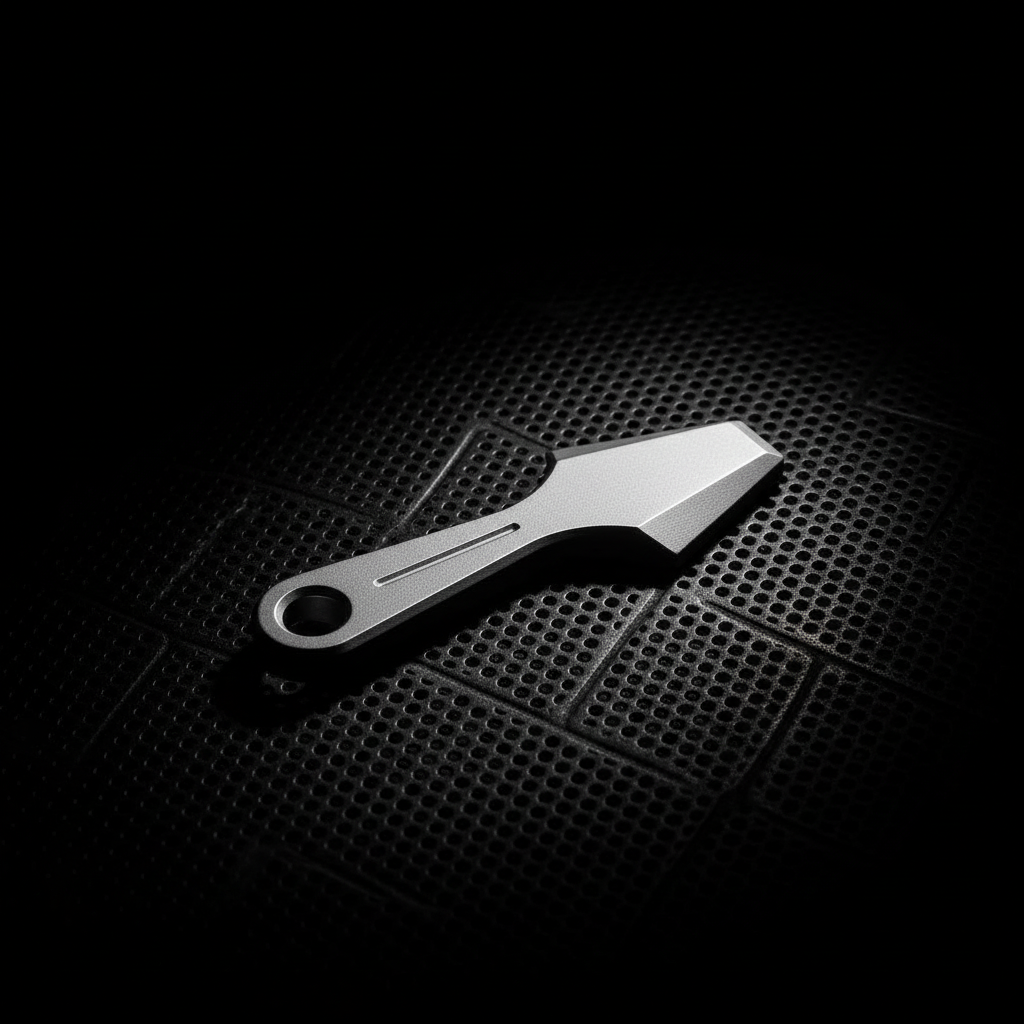 Titanium Arrow Keychain Pry Bar · 45 mm