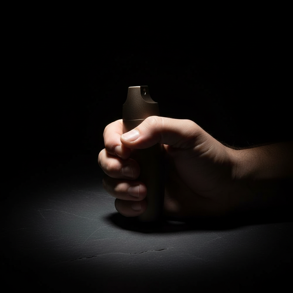 Waterproof Aluminum Keychain Capsule · 60 mm