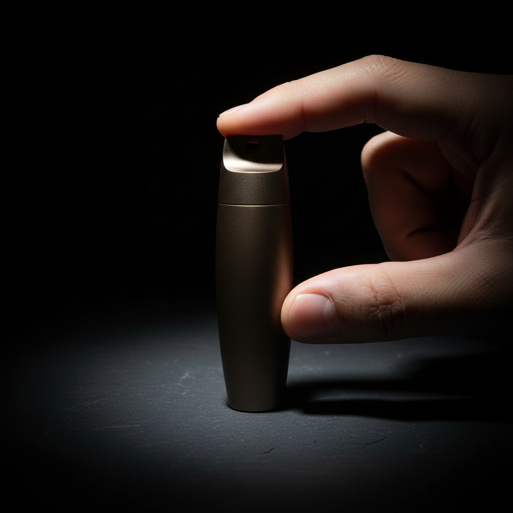 Waterproof Aluminum Keychain Capsule · 60 mm