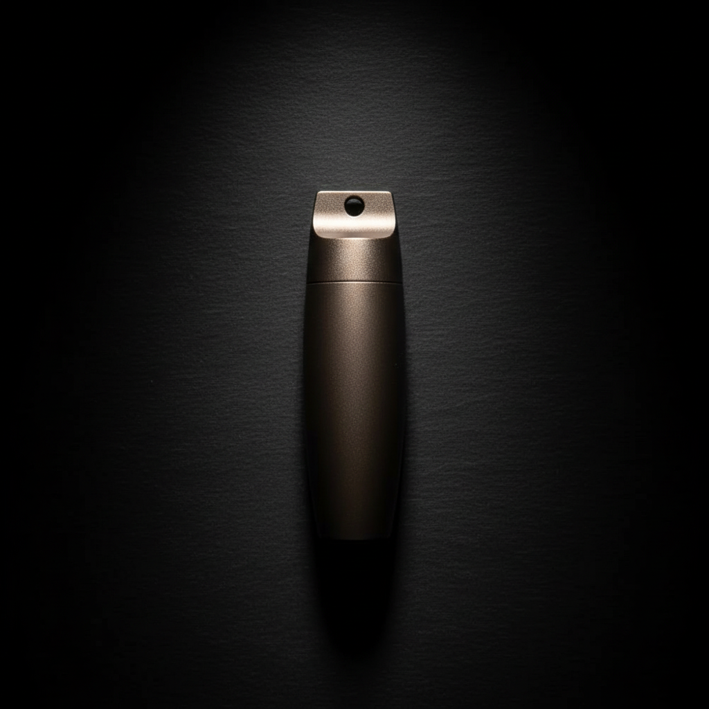 Waterproof Aluminum Keychain Capsule · 60 mm