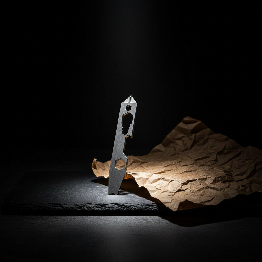 Long Titanium Multi-Wrench Pry Bar · 120 mm