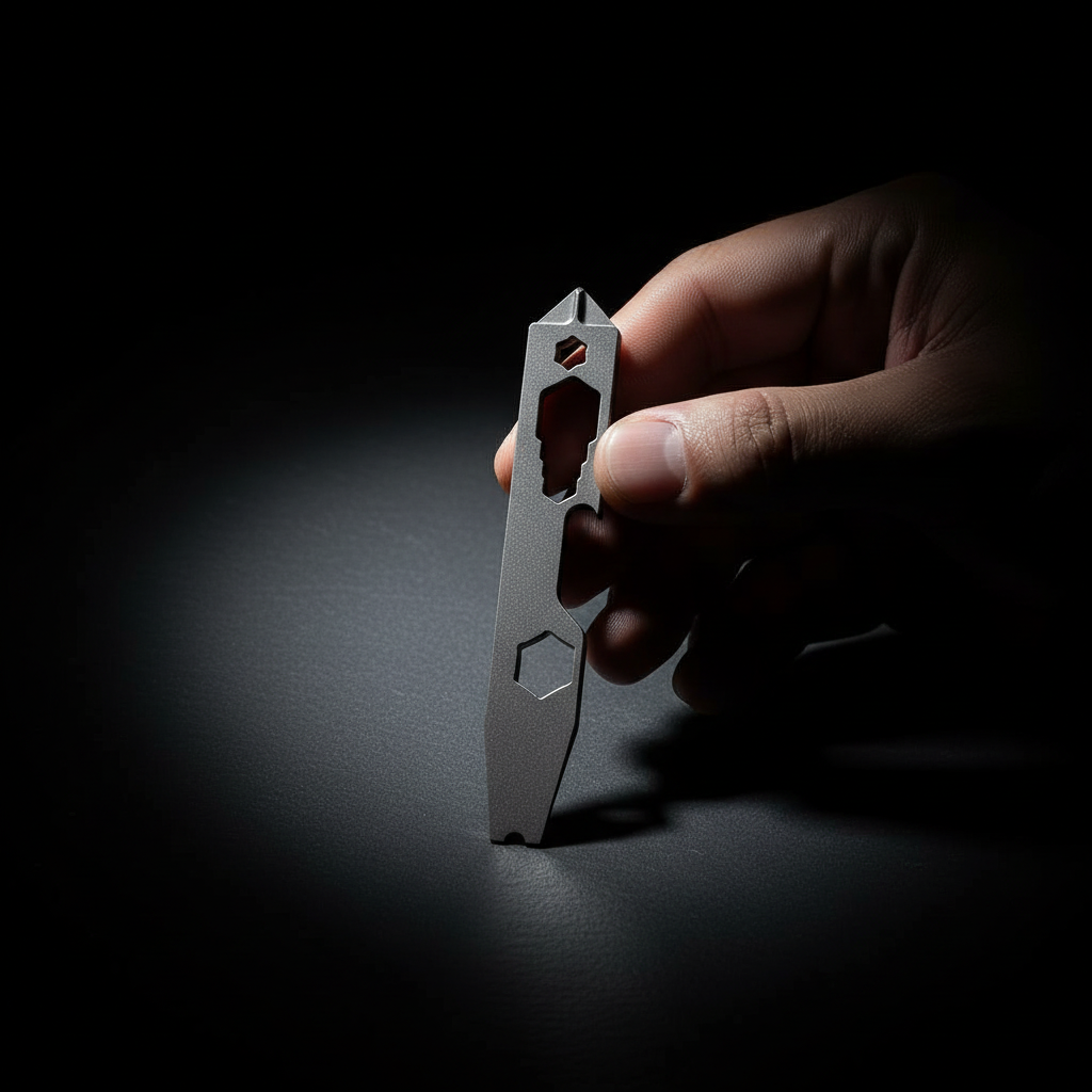 Long Titanium Multi-Wrench Pry Bar · 120 mm
