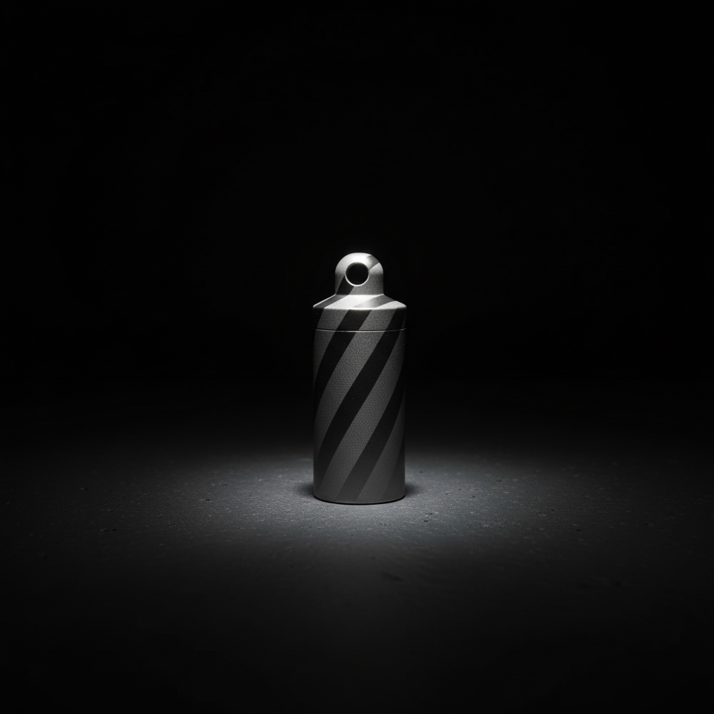 Multi-Layer Titanium Keychain Capsule · S, M, L — S
