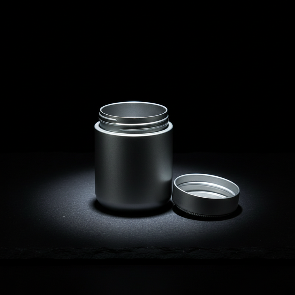 Aluminum Storage Tin with Screw Lid · 65 mm