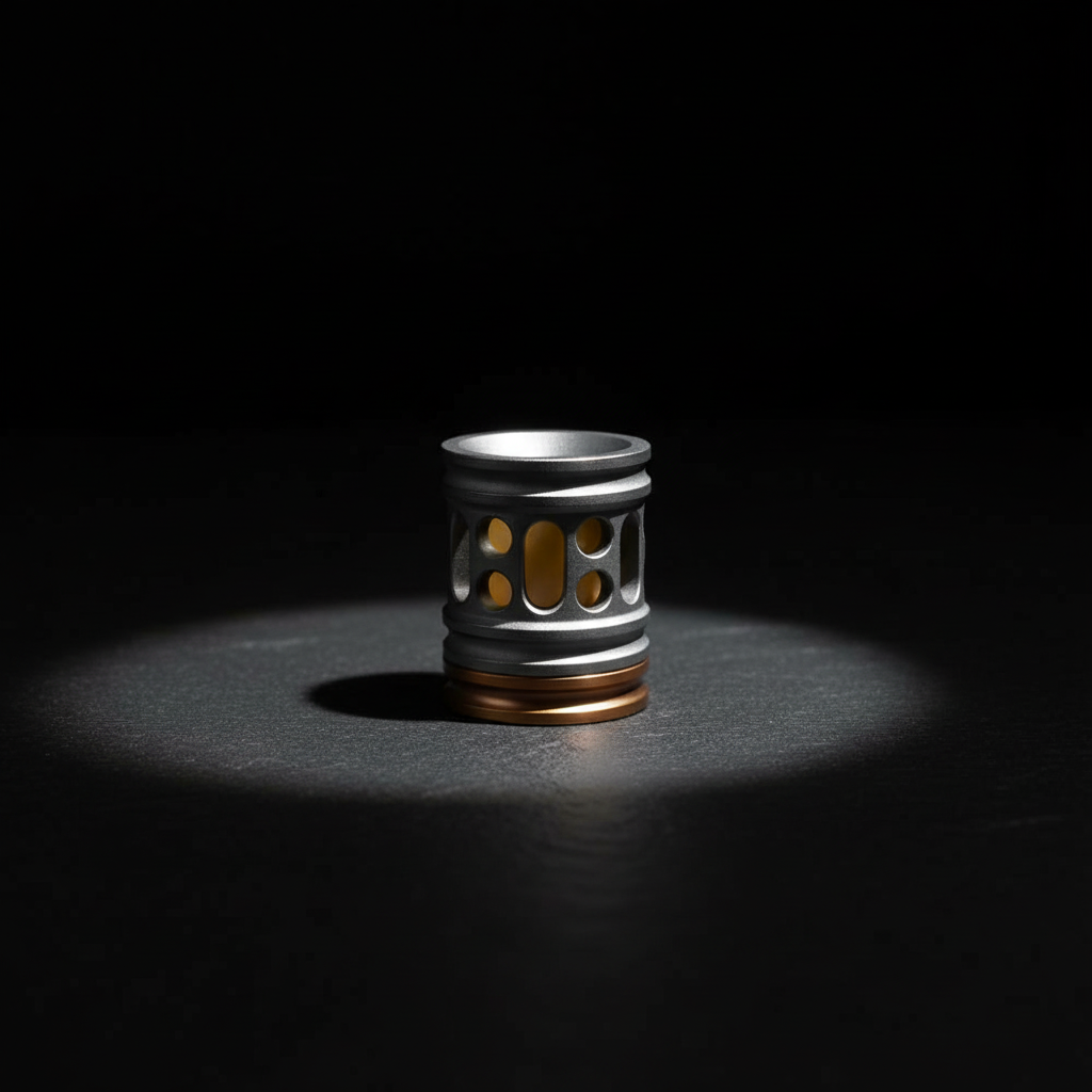 Two-Piece Titanium & PEI Bead · 19.7 mm — Model B · Gray