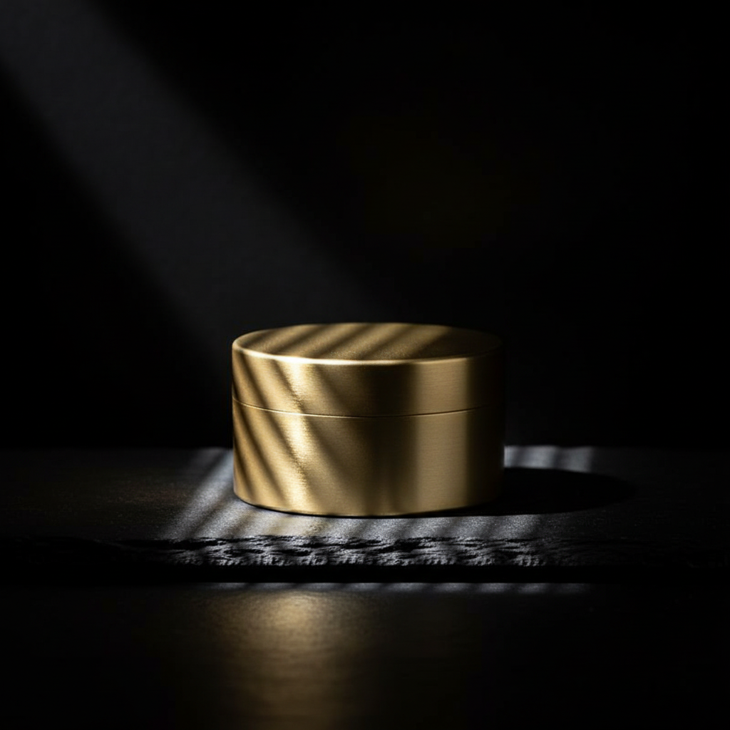 Solid Brass Screw-Top Container · S, M, L — L