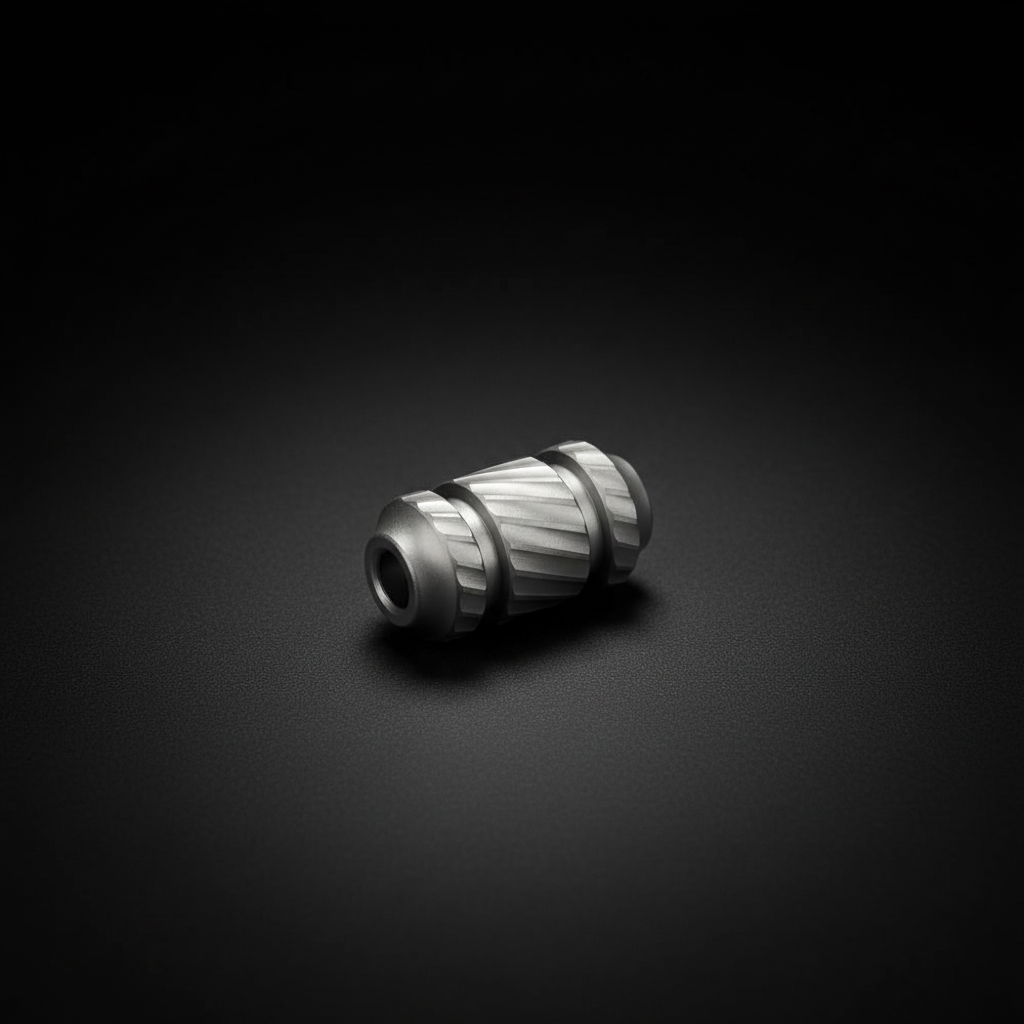 Stonewashed Titanium Long Column Bead
