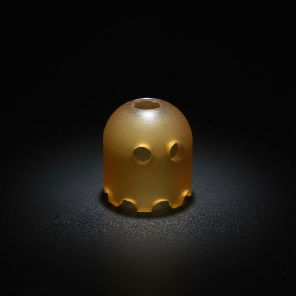Amber Resin Ghost Bead