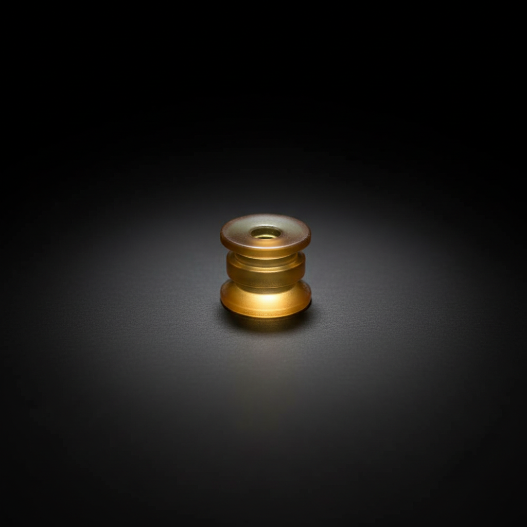 Amber Resin Spool Bead