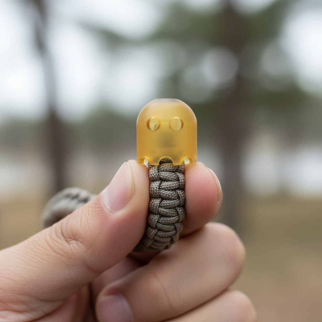 Amber Resin Ghost Bead