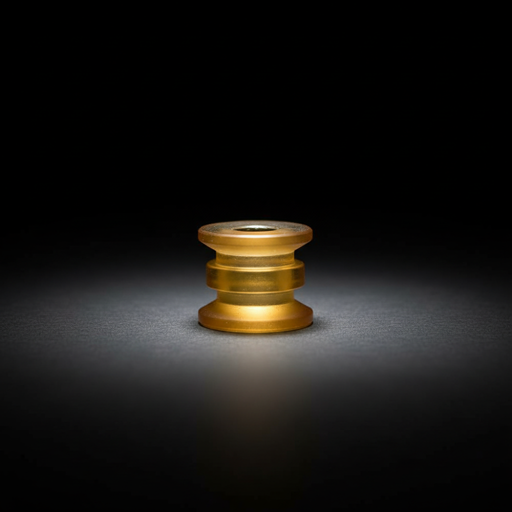 Amber Resin Spool Bead