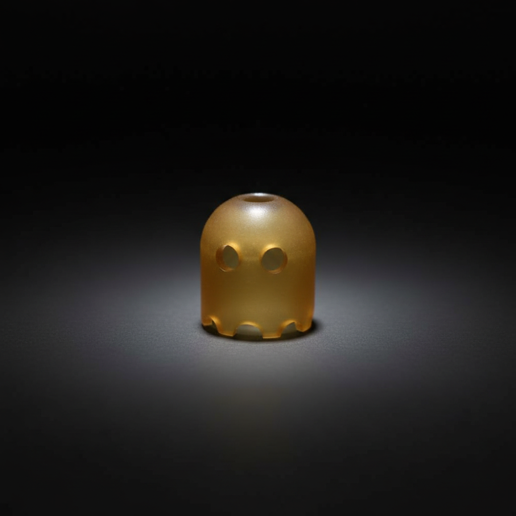 Amber Resin Ghost Bead