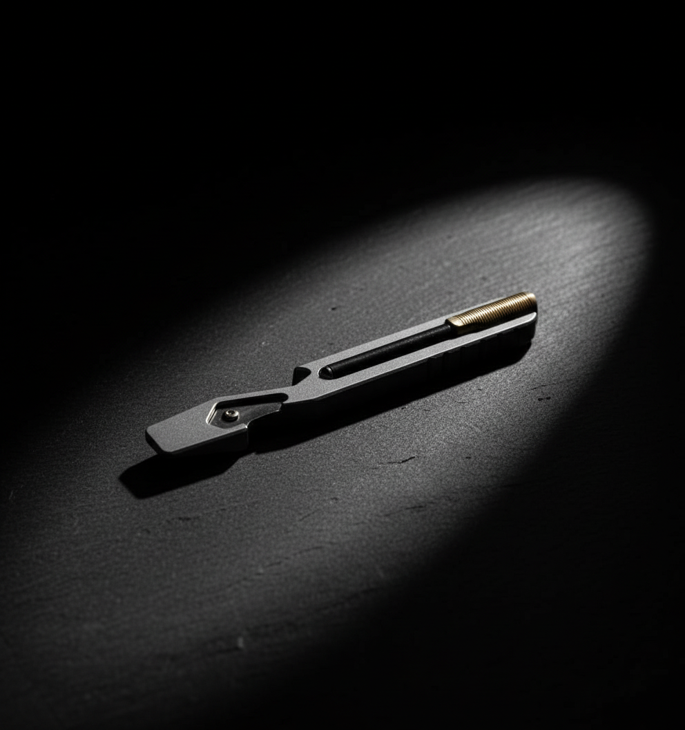 Titanium Hook-Tip Pocket Bar · 112 mm
