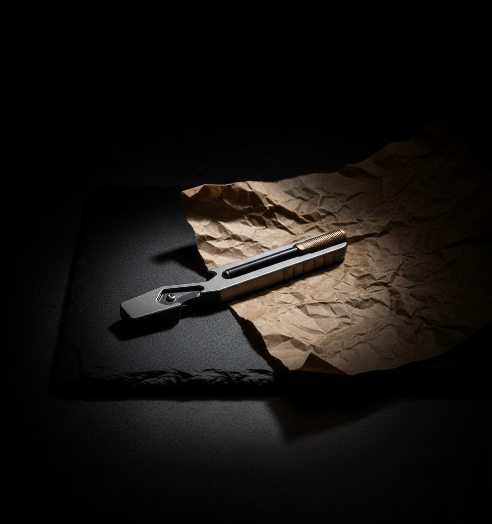 Titanium Hook-Tip Pocket Bar · 112 mm