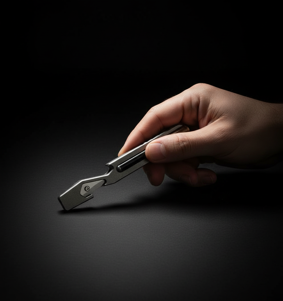 Titanium Hook-Tip Pocket Bar · 112 mm