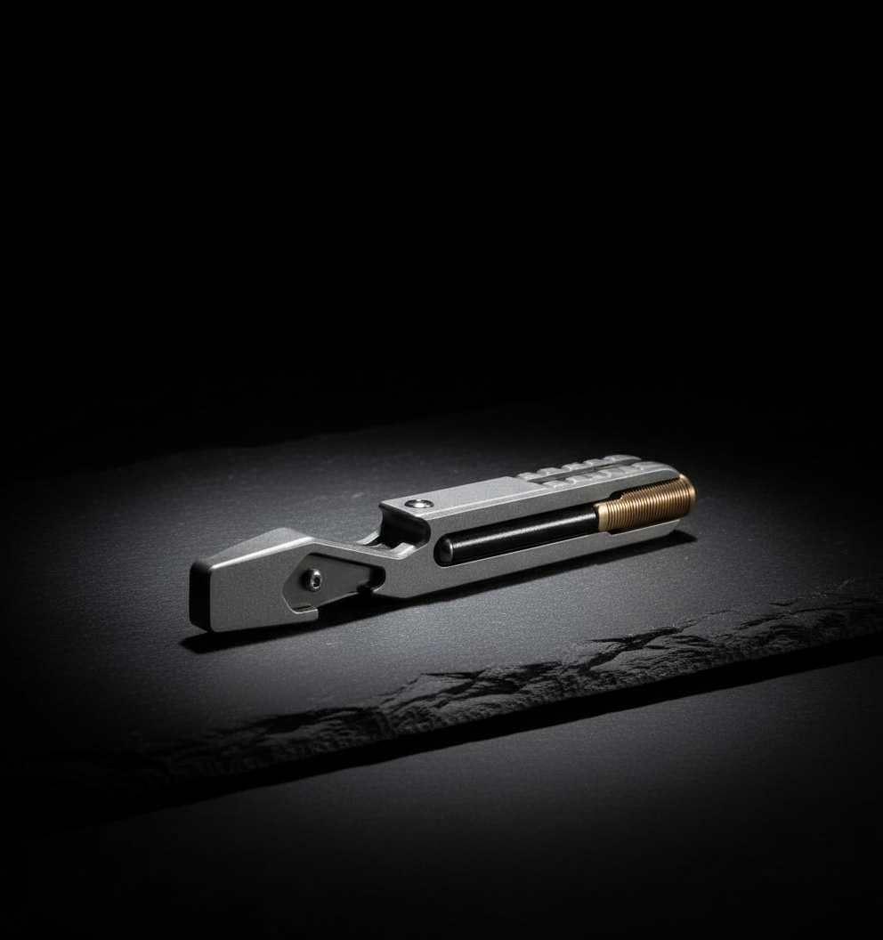 Titanium Hook-Tip Pocket Bar · 112 mm