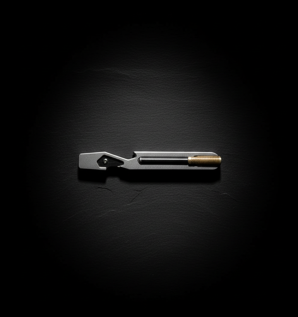 Titanium Hook-Tip Pocket Bar · 112 mm