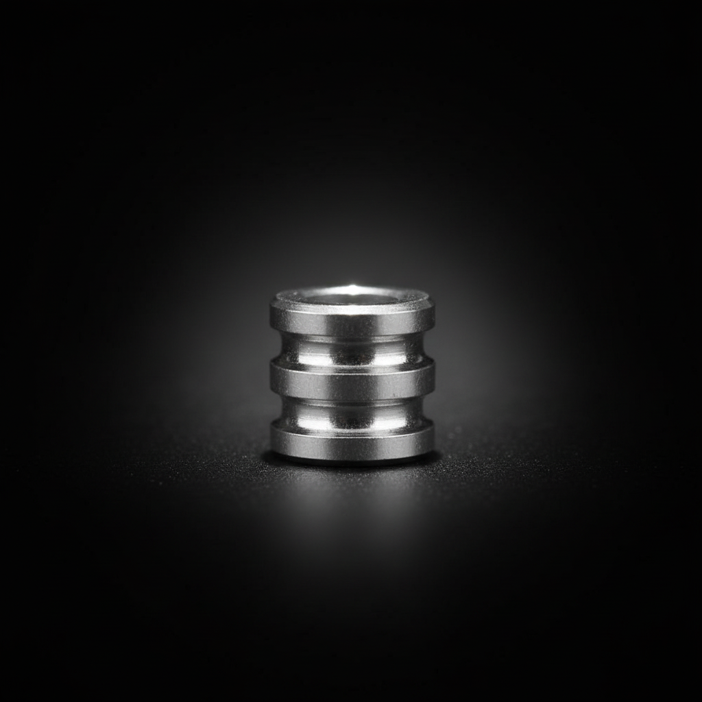 Grooved Titanium Barrel Bead · Small or Large