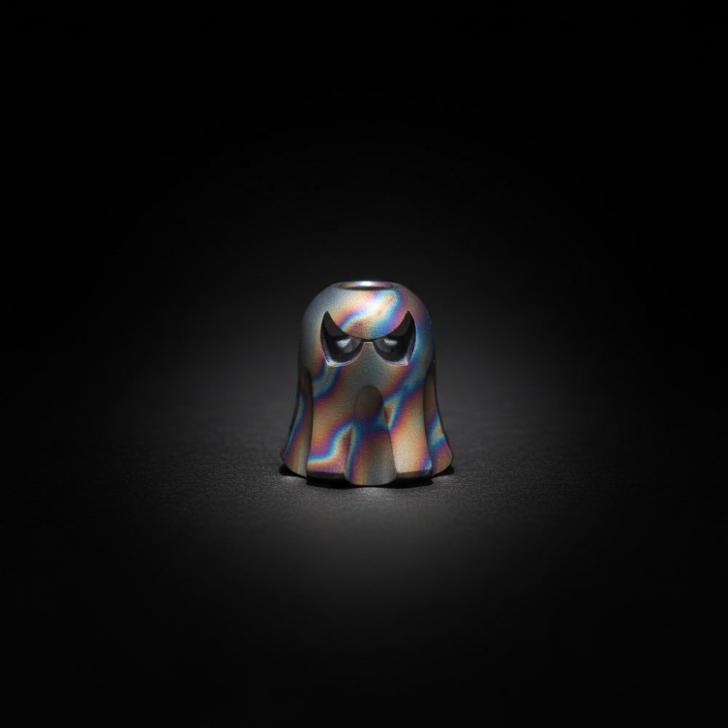 Titanium Ghost Paracord Bead