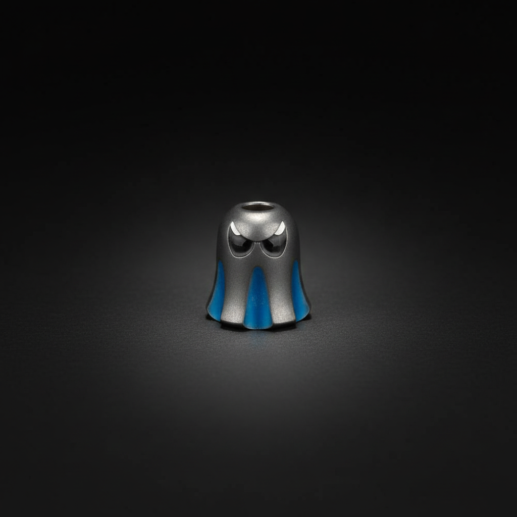 Titanium Ghost Paracord Bead — Blue