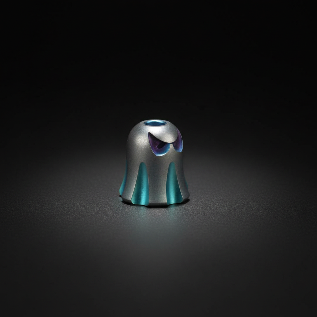 Titanium Ghost Paracord Bead