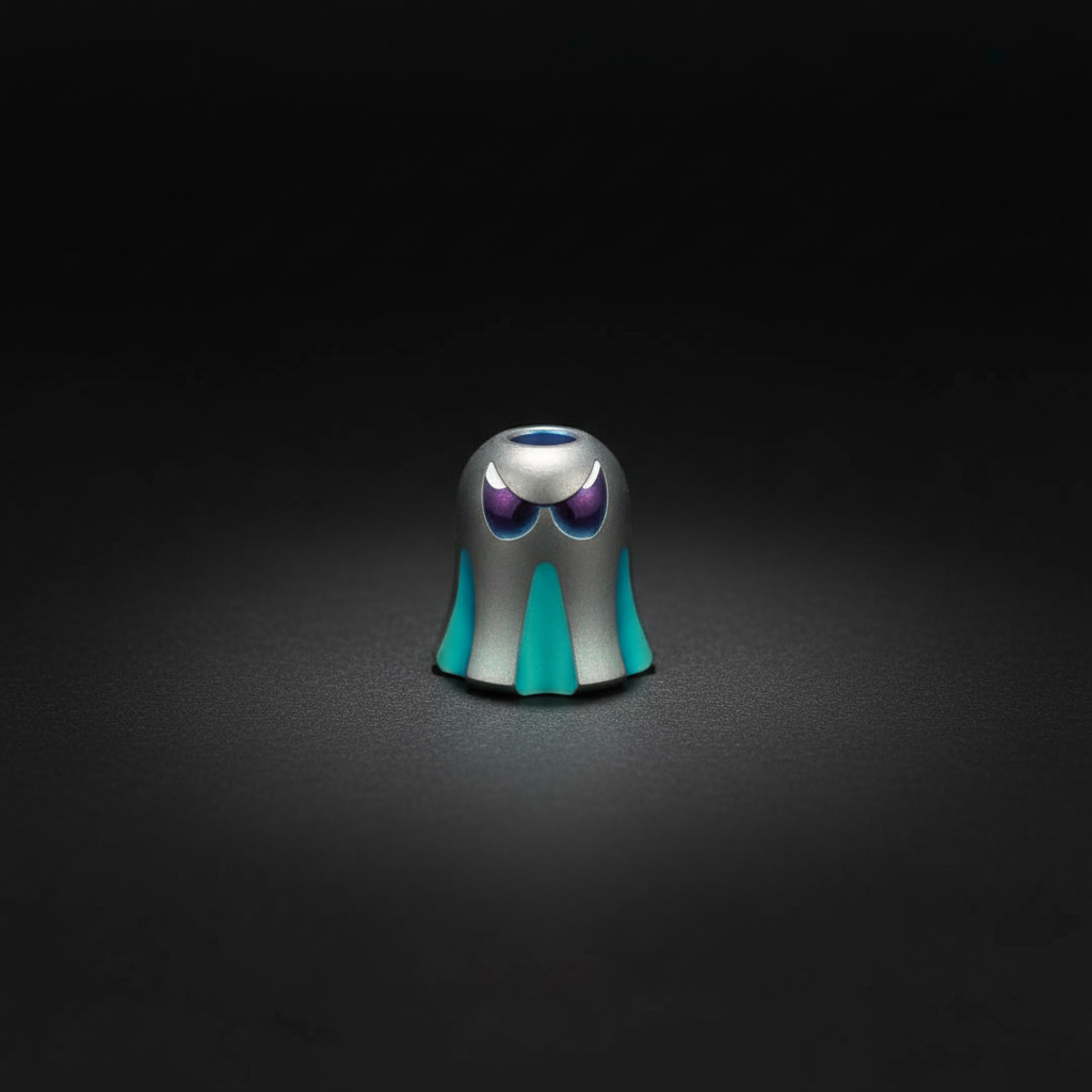 Titanium Ghost Paracord Bead — Green