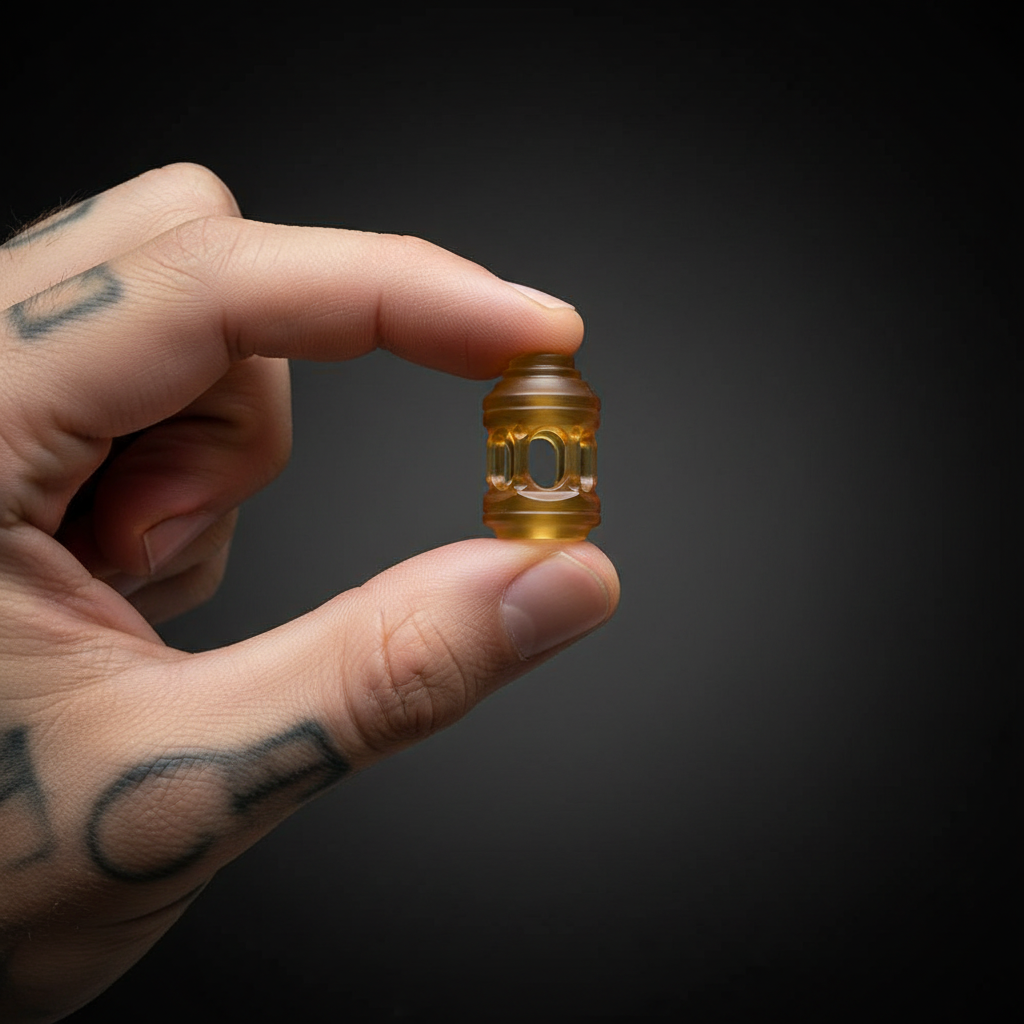 Lantern Paracord Bead · Titanium or Amber PEI