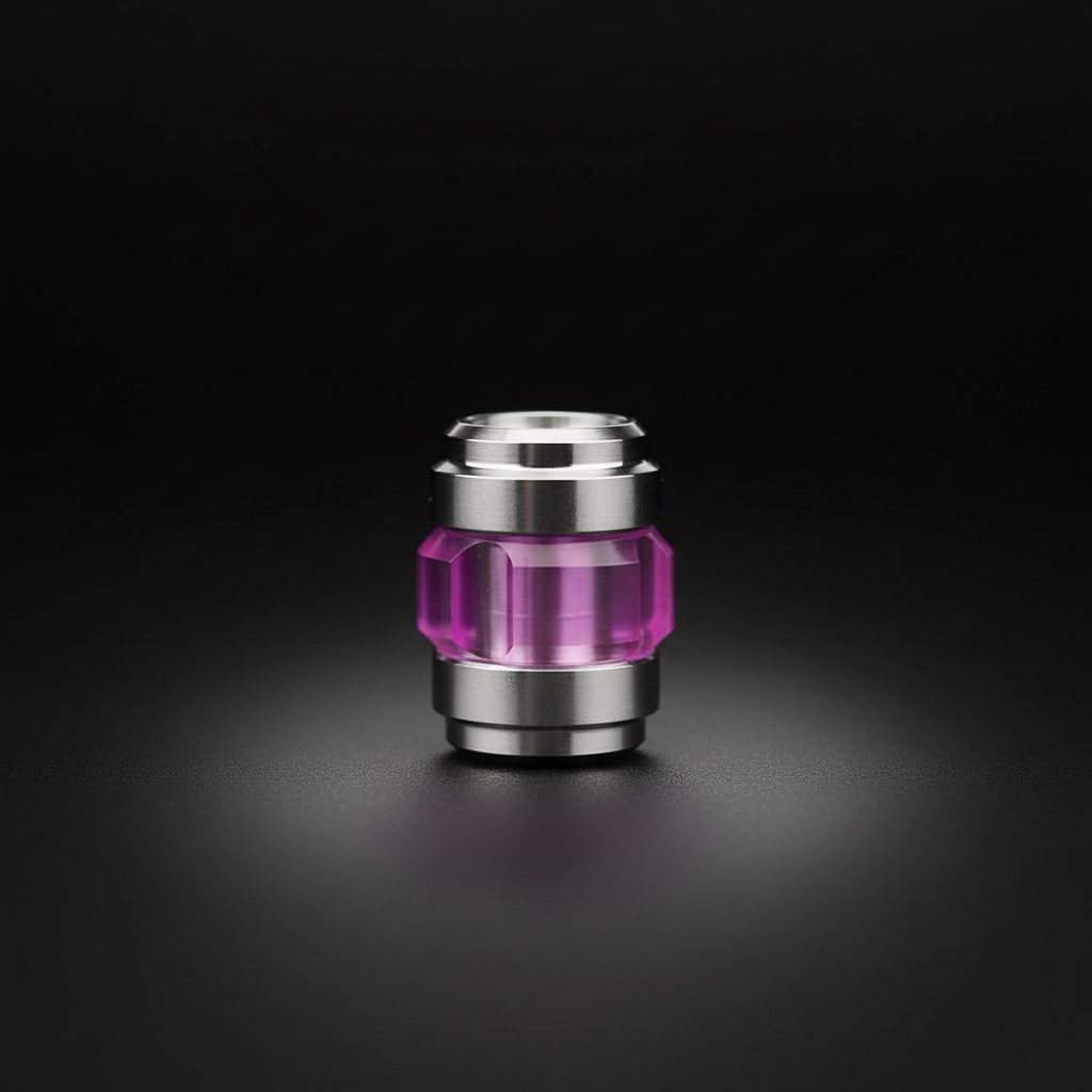 Titanium & Resin Fusion Bead · 7 Colours — Pink