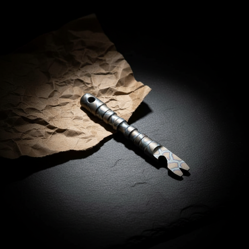 Heavy-Duty Titanium Pry Bar with Nail Puller & Bottle Opener · 120 mm
