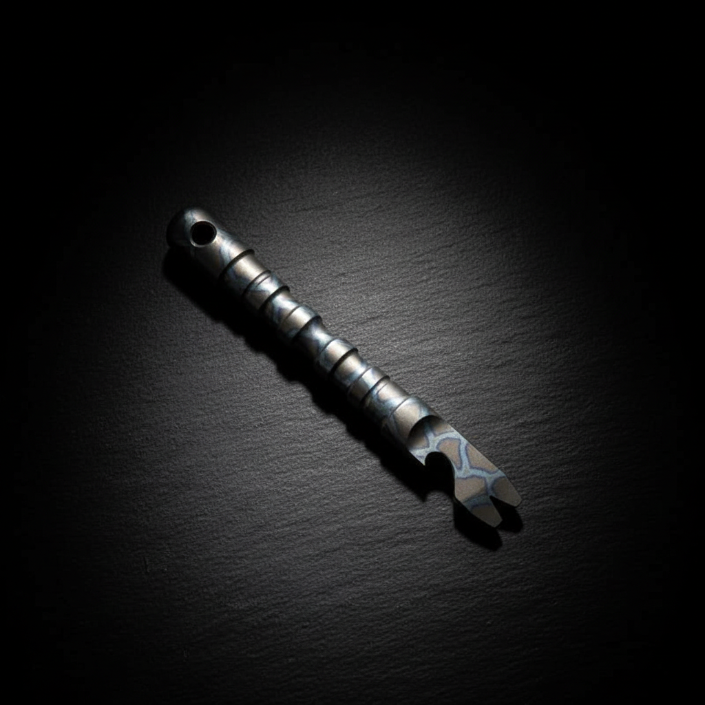 Heavy-Duty Titanium Pry Bar with Nail Puller & Bottle Opener · 120 mm
