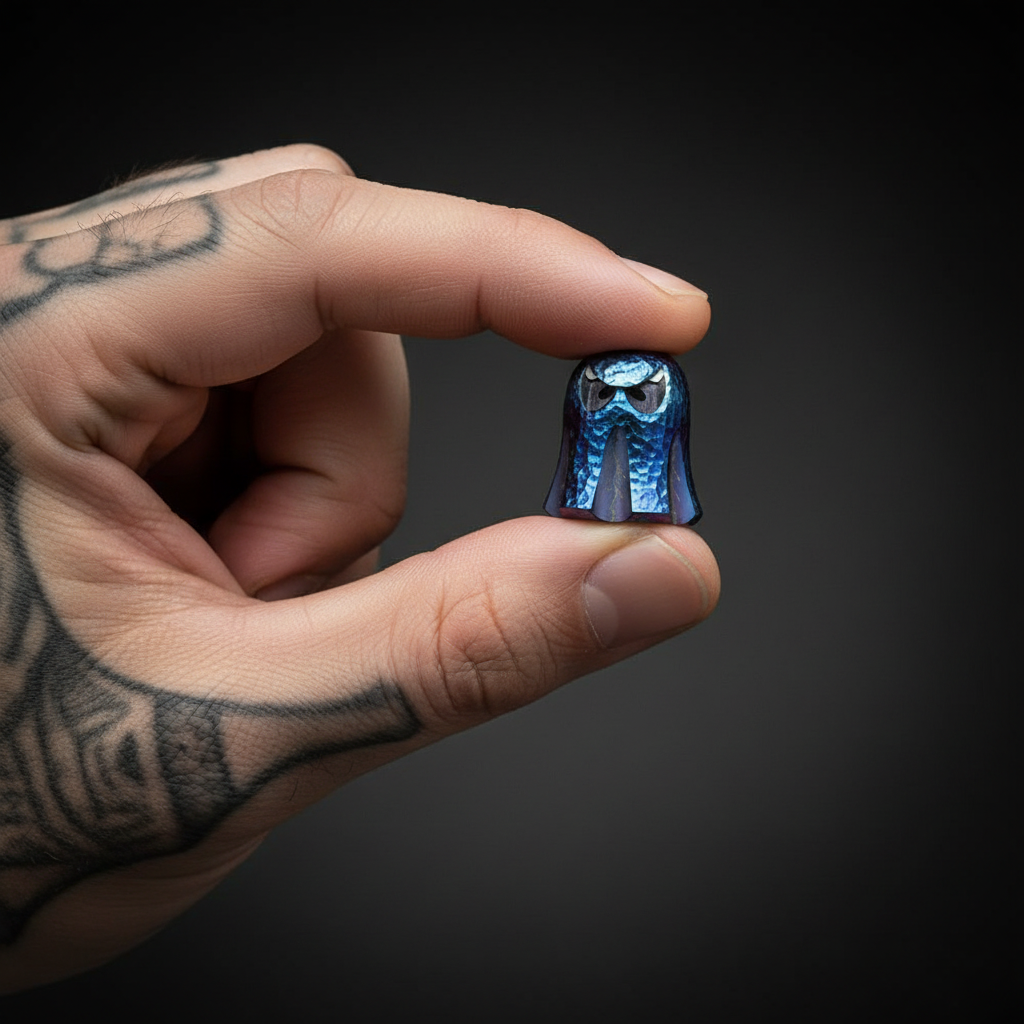 Titanium Ghost Paracord Bead