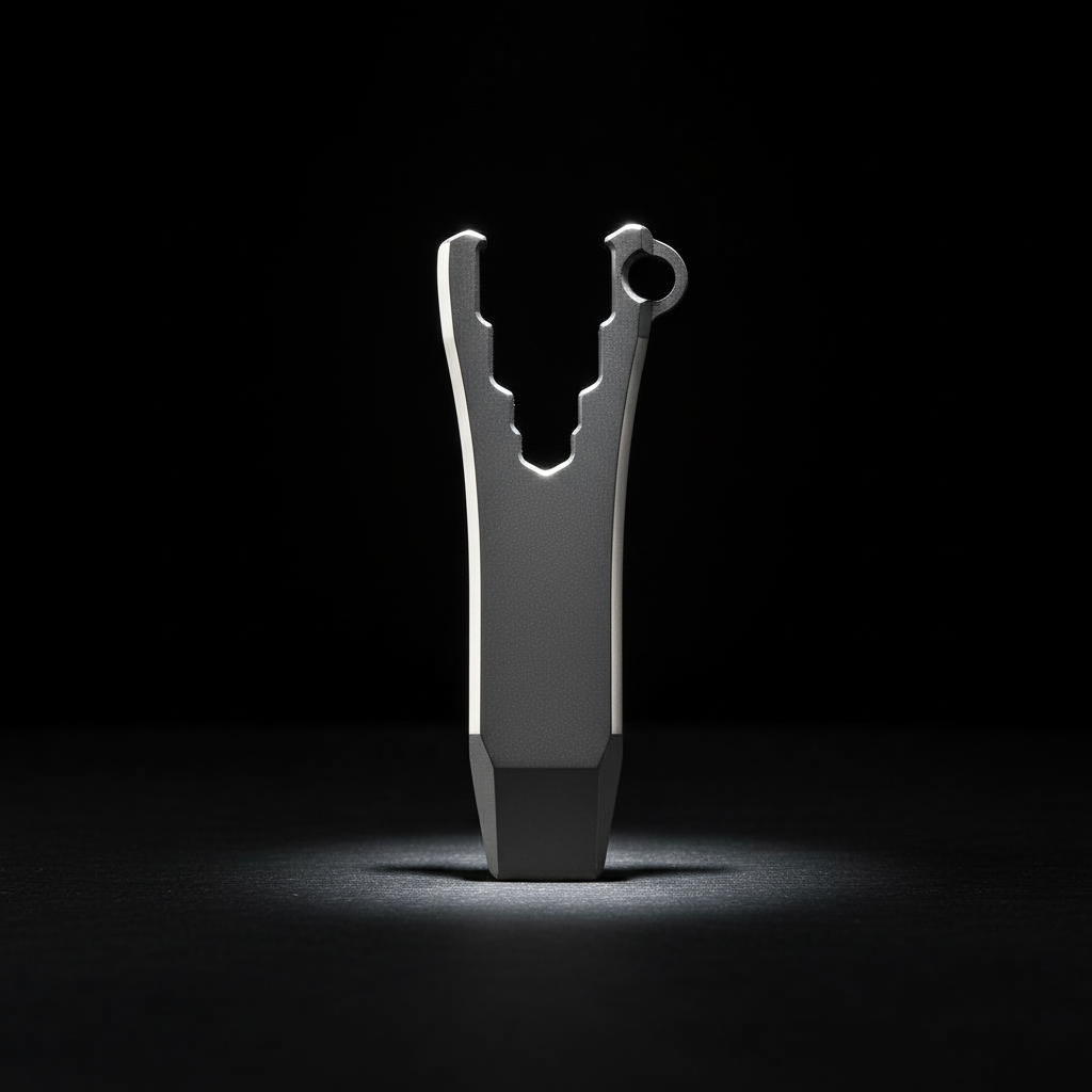 Titanium Mini Wrench Pry Bar · 42 mm