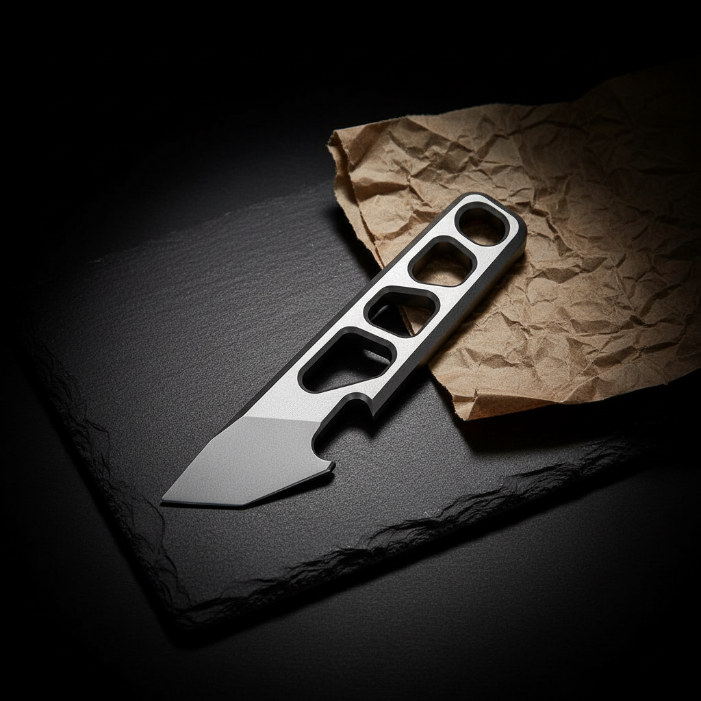 Mini Skeletonized Titanium Pry Bar · 42 mm