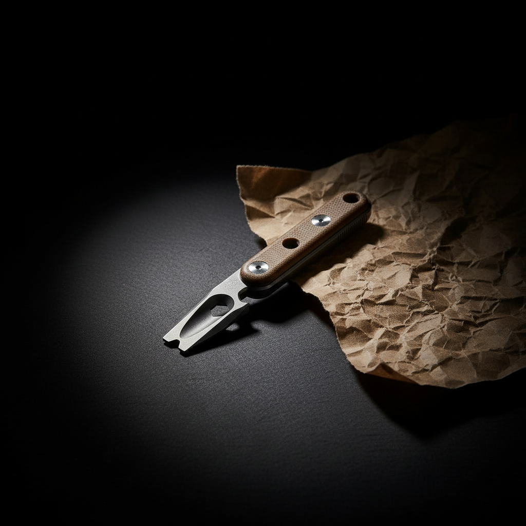 Titanium Pry Bar with Textured Grip, Wrench & Bottle Opener · 115 mm